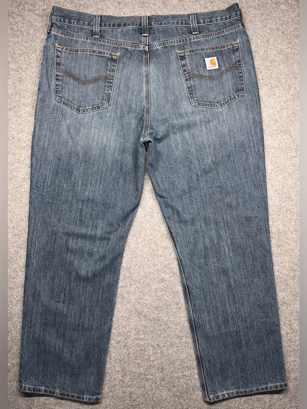 Carhartt Mens 40x30 Relaxed Fit Holter Jeans Denim Blue 101483 Straight Leg